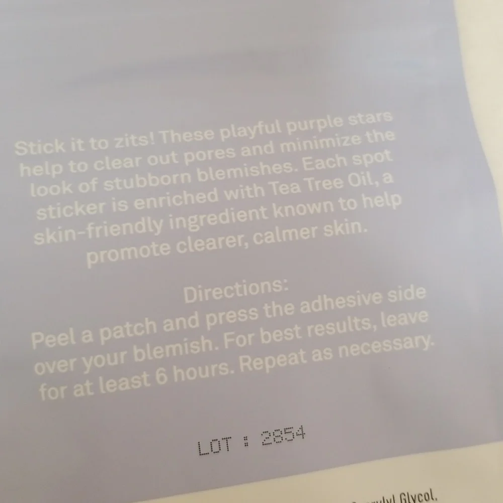 4/25 bundle item. Bliss Pore Patrol Blemish Patches